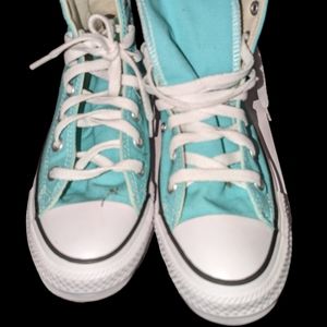 CONVERSE All Star Unisex Chucks hi top shoes sneakers W sz 7 Mens sz 5 GreenTeal